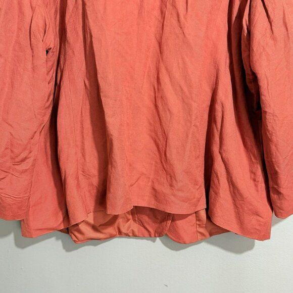 Jessica London Linen Suit Dress Business Jacket Women Size 32 Formal Pockets - Picture 12 of 12